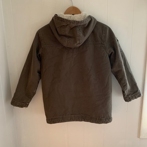 Old Navy Army Green Jacket w/ Sherpa Lining - Picture 2 of 3